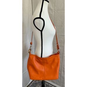 Italian Pebbled Leather crossbody bag